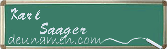Karl Saager Visitenkarte
